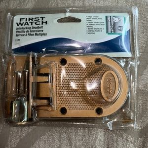 New First watch Interlocking Deadbolt single cylinder